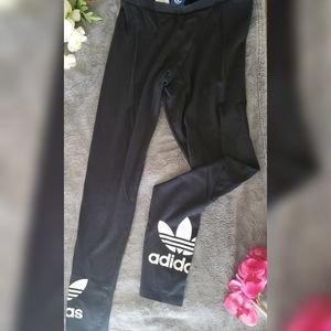Adidas Cotton Large Trefoil Logo Leggings